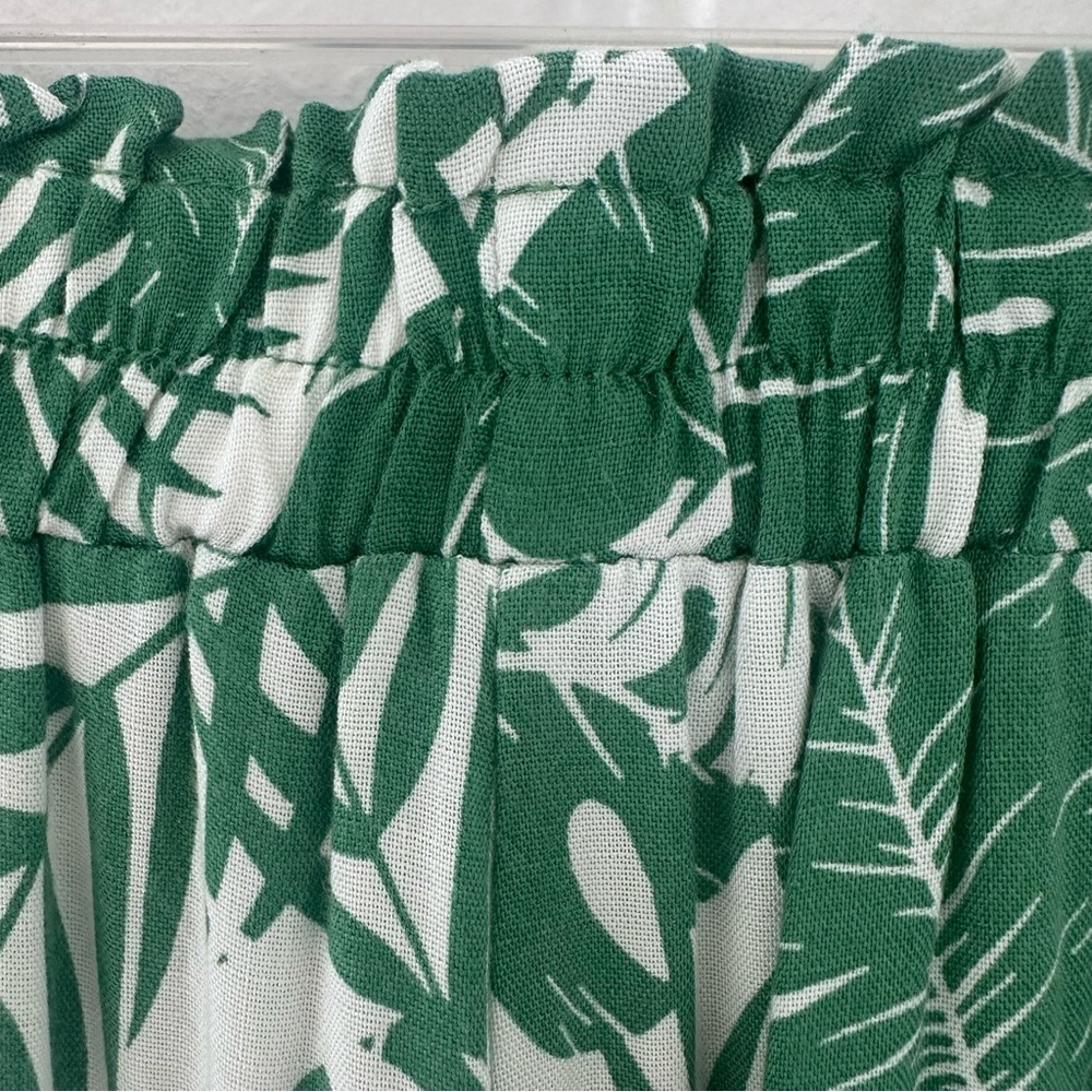 Jane And Delancey Green White Tropical Pants Small Resort Style - Picture 11 of 15